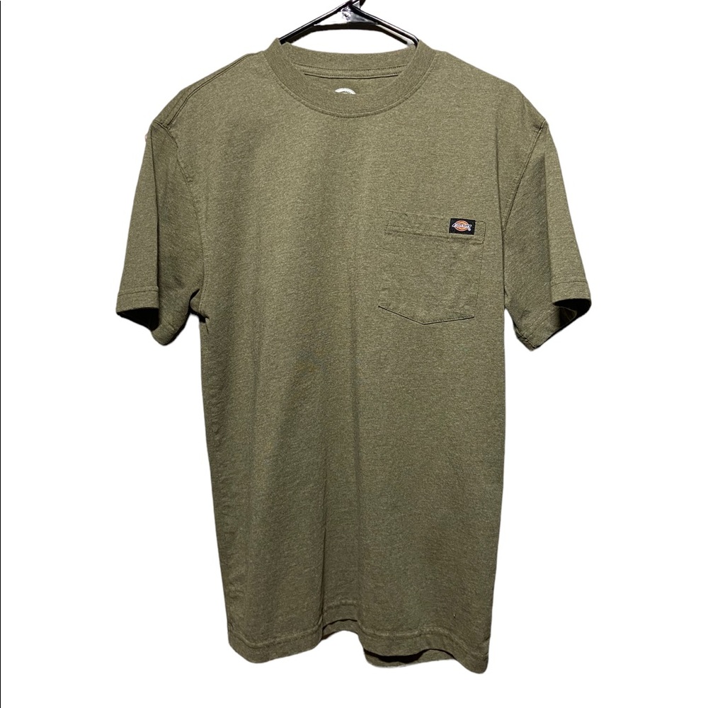 Dickies Men's Green Heavy Weight T-Shirt Small